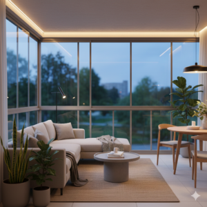 Terasa închisă devine living extra: cum amenajezi spațiul pentru confort 365 de zile